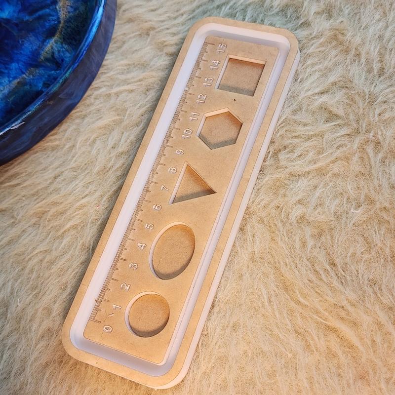 حوضچه قالبگیری _خطکش شابلون دار