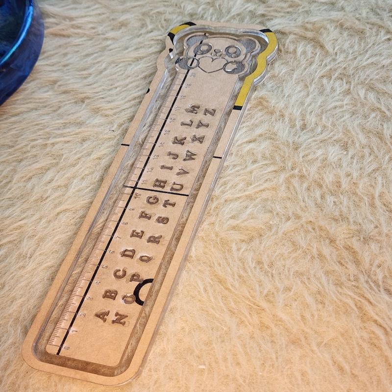 حوضچه قالبگیری _خط کش ۲۰ سانتی مدل حک