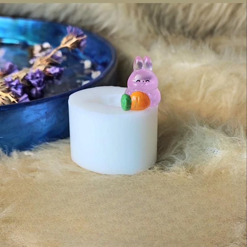 قالب خرگوش ریز هویج به دست 