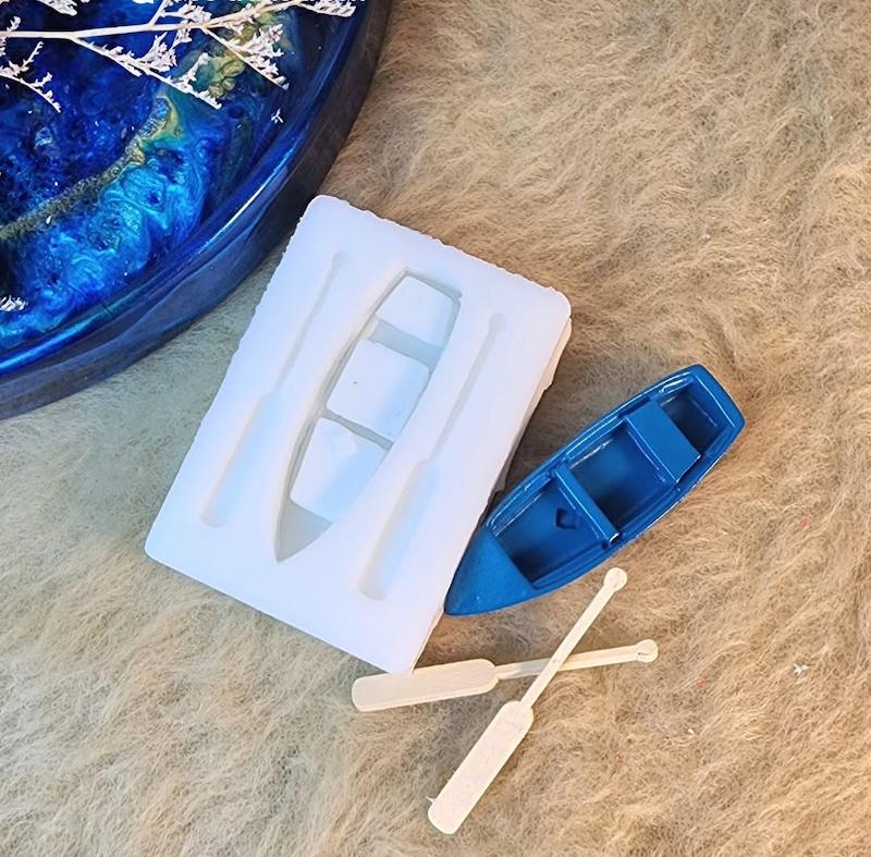 قالب قایق و پارو