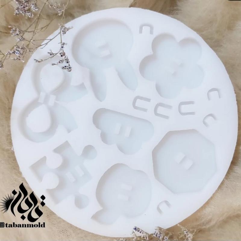 قالب کش مو و پایه و قلاب ۷تایی