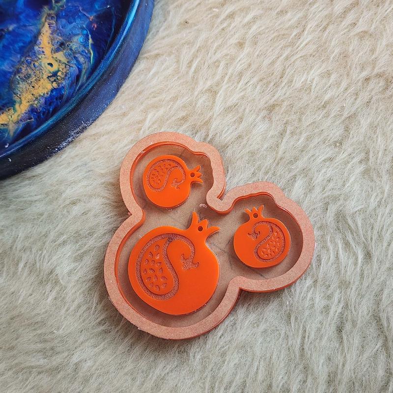 حوضچه قالبگیری _نیم ست انار حک پیندار