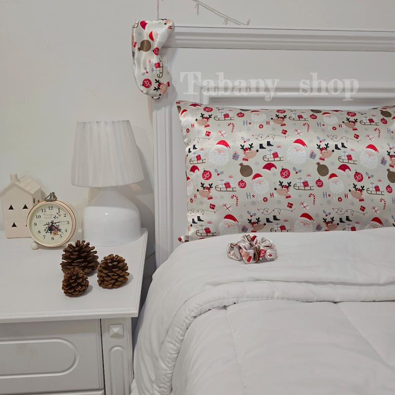 روبالشی ساتن طرح کریسمس