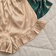 تاپ شورتک ساتن طرح پر