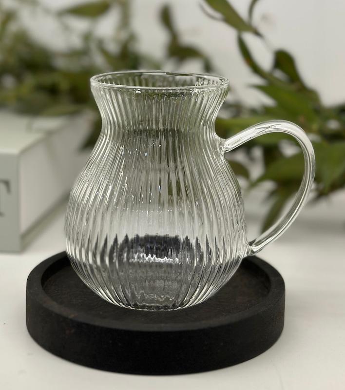 ست 6 عددی فنجان تپل شیاردار پیرکس