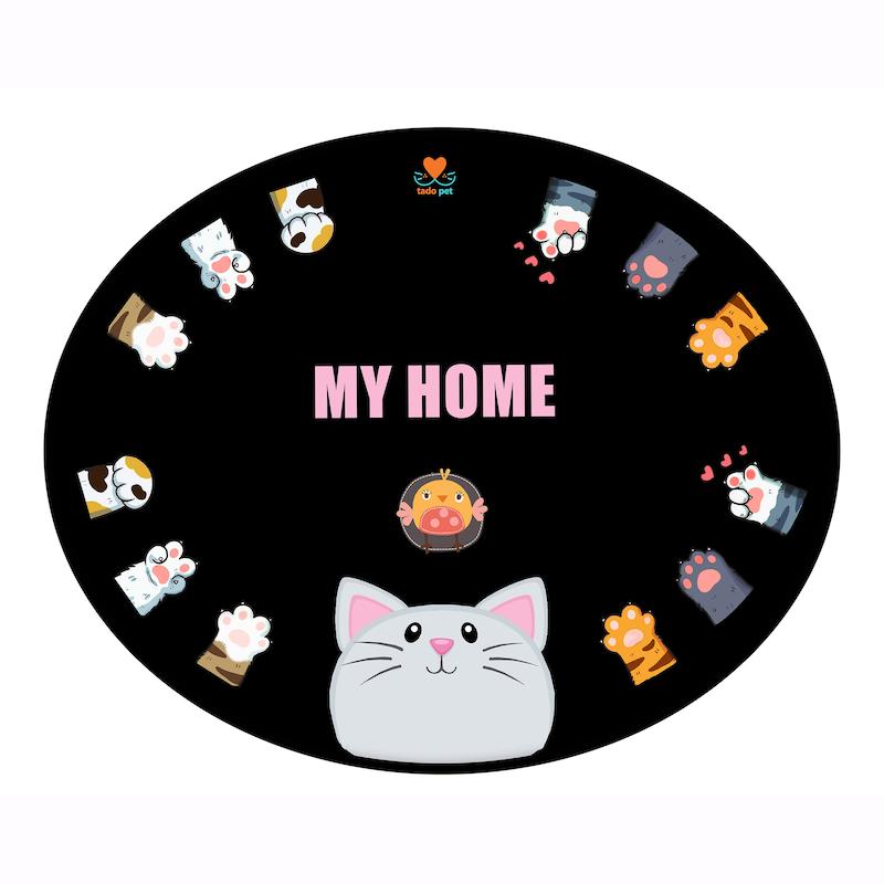 زیرانداز (مت) ظرف غذای سگ و گربه تادو کد ZS114 سایز 55*45