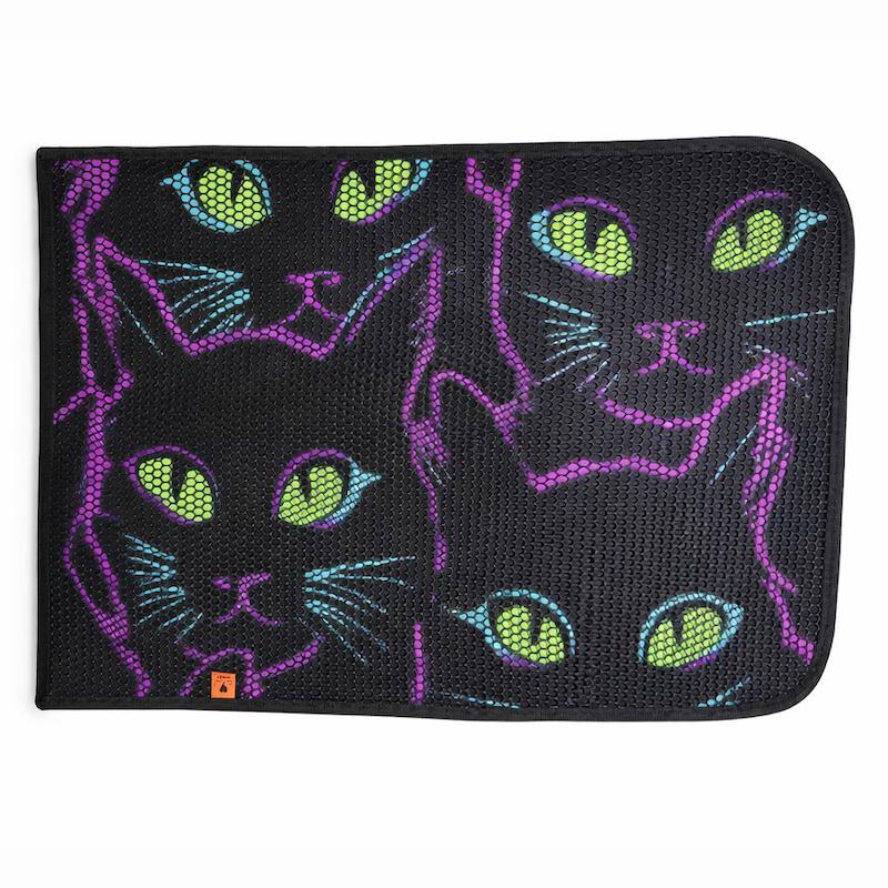 مت (زیرانداز) ظرف خاک گربه مدل طرح دار کد 06