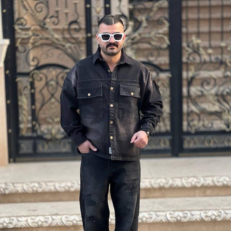 پیراهن جین استین بلند