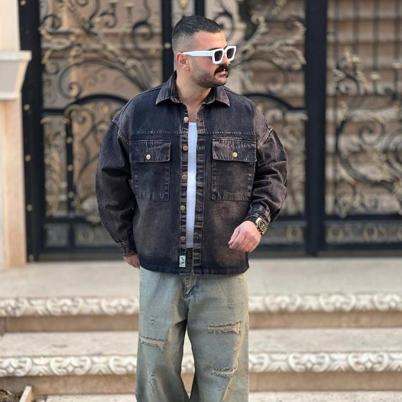 پیراهن جین استین بلند