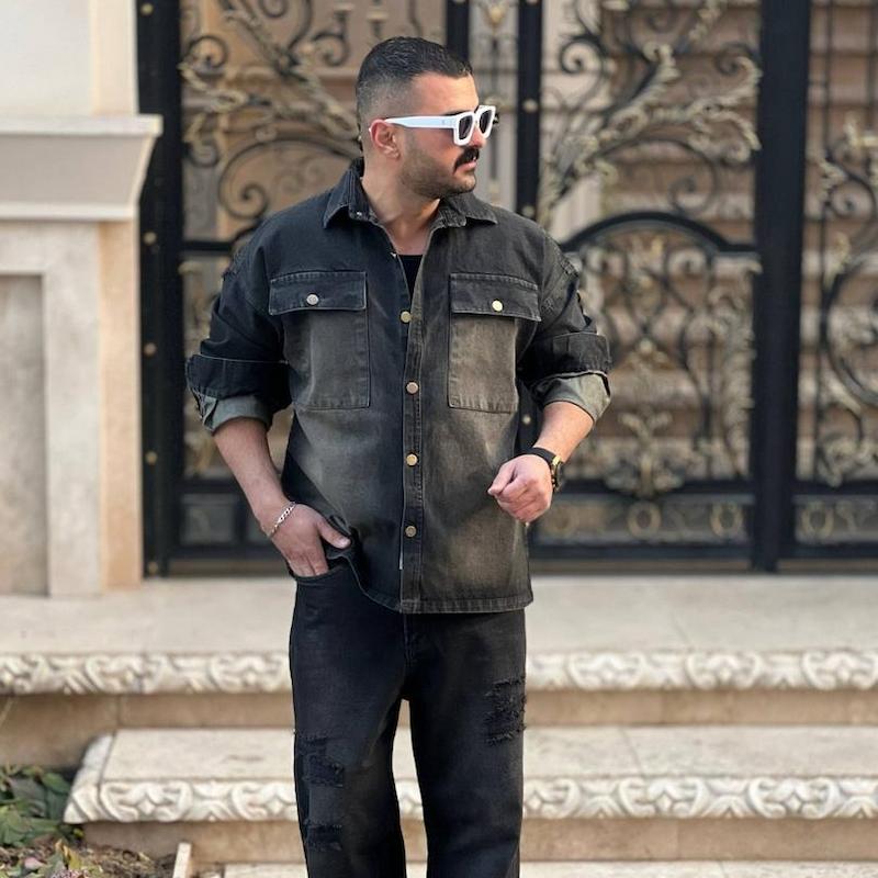 پیراهن جین استین بلند