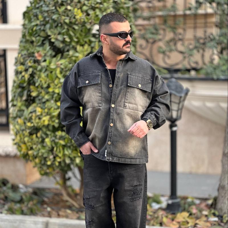 پیراهن جین استین بلند