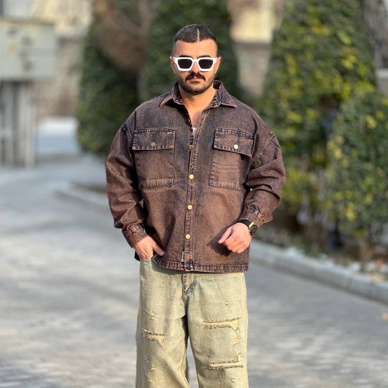 پیراهن جین استین بلند