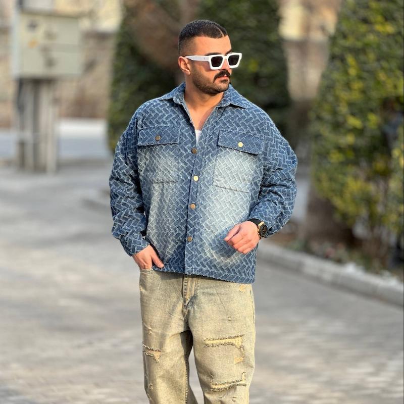 پیراهن جین استین بلند