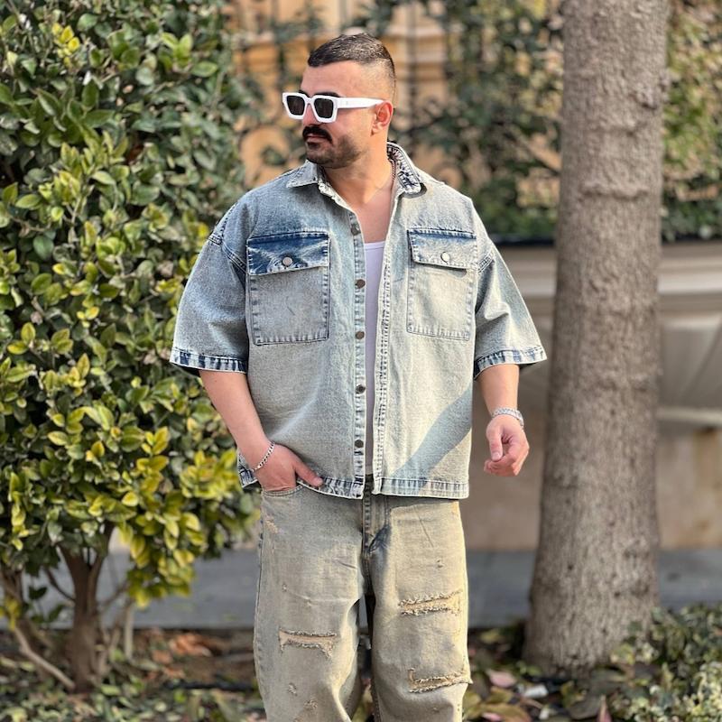 پیراهن جین استین 3 رب 