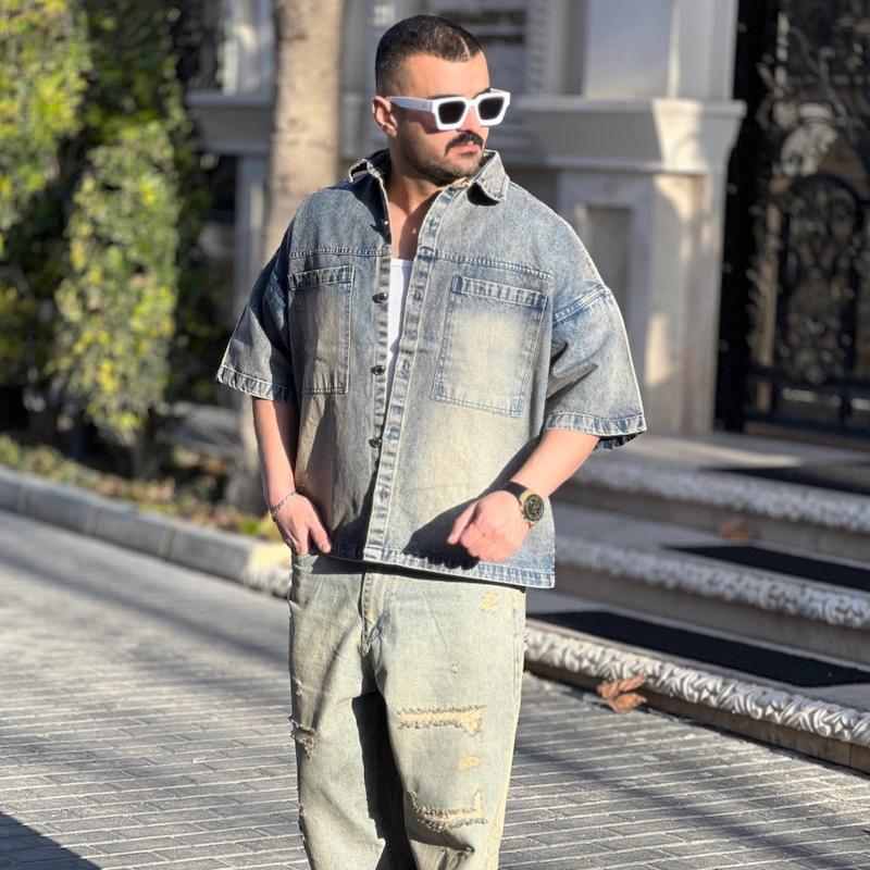 پیراهن جین استین 3 رب 