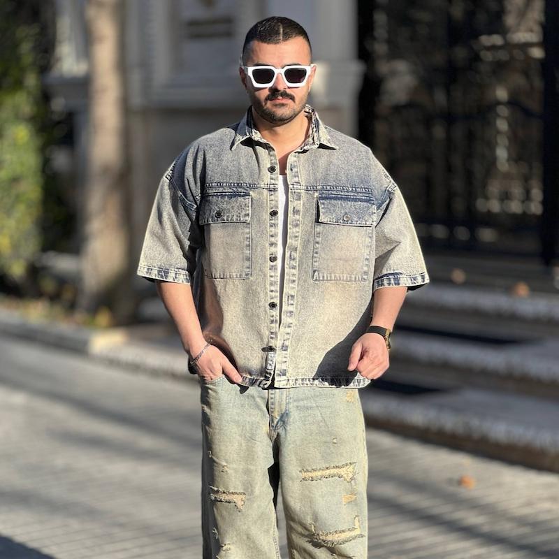 پیراهن جین استین 3 رب 