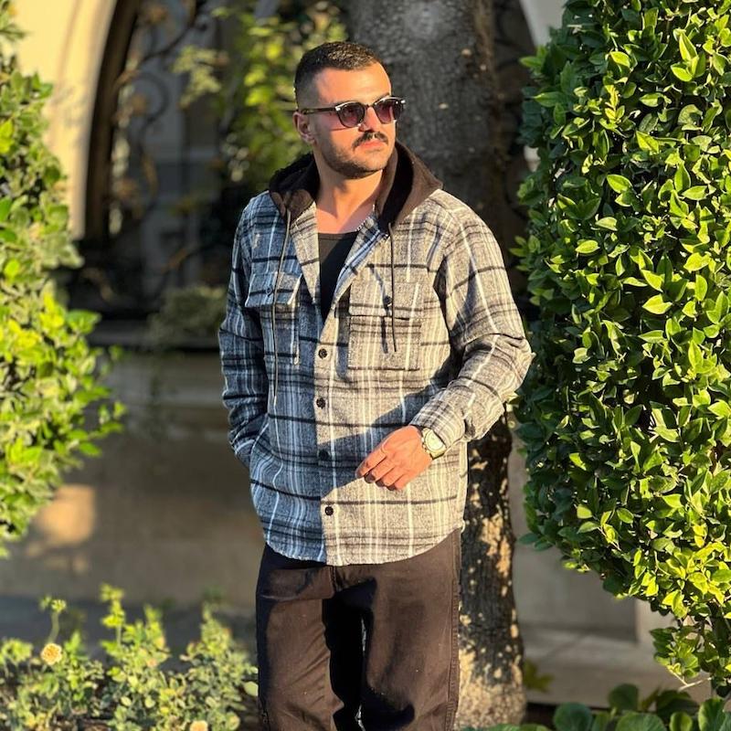 پیراهن پشمی کلاه دار 