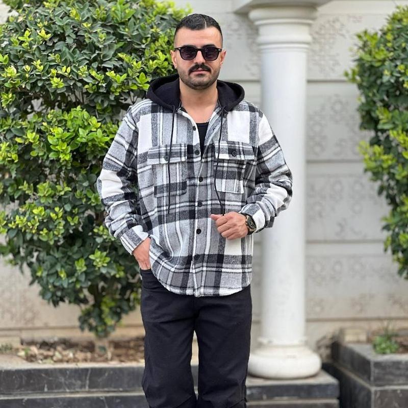 پیراهن پشمی کلاه دار 