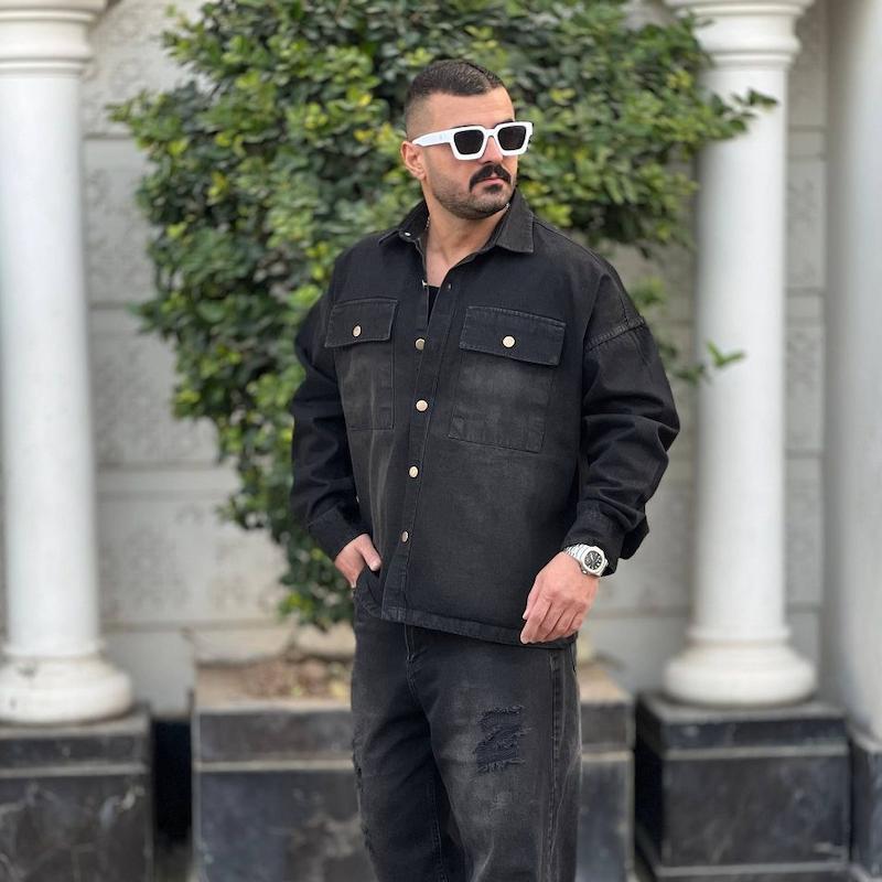 پیراهن جین استین بلند