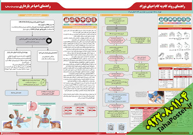 دانلود پوسترها الگوریتم CPR راهنمای احیای قلبی ریوی پیشرفته 2025 (پوستر احیا) برای درمانگاه و بیمارستان و مراکز درمانی کلینیکها