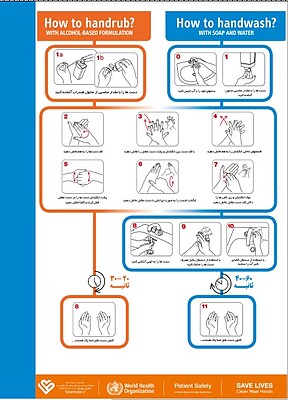 پوستر هندواش , پوستر هندواش , پوستر شستشوی دست , پوستر دکونکس , پوستر مراحل شستشوی دست , پمقلت هندواش , کنترل عفونت بیمارستان