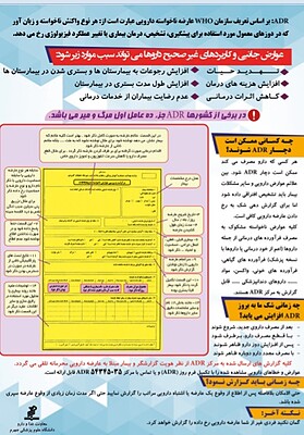 پوستر آموزشی عوارض ناخواسته دارویی ADR