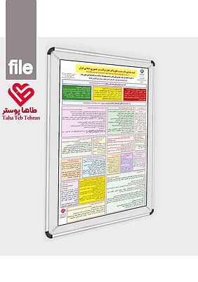 پوستر لیست بیماریها و سندرم های واگیردار تحت درمان مراقبت (لیست بیماریهای قابل گزارش فوری/ آنی / هفتگی)