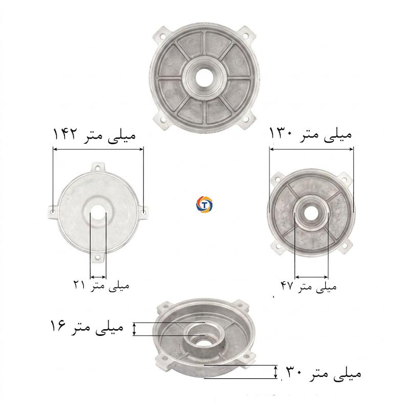 تراشکاری دقیق CNC جایگاه بلبرینگ براکت پمپ | CNC Machined Bearing Seat of Pump Bracket