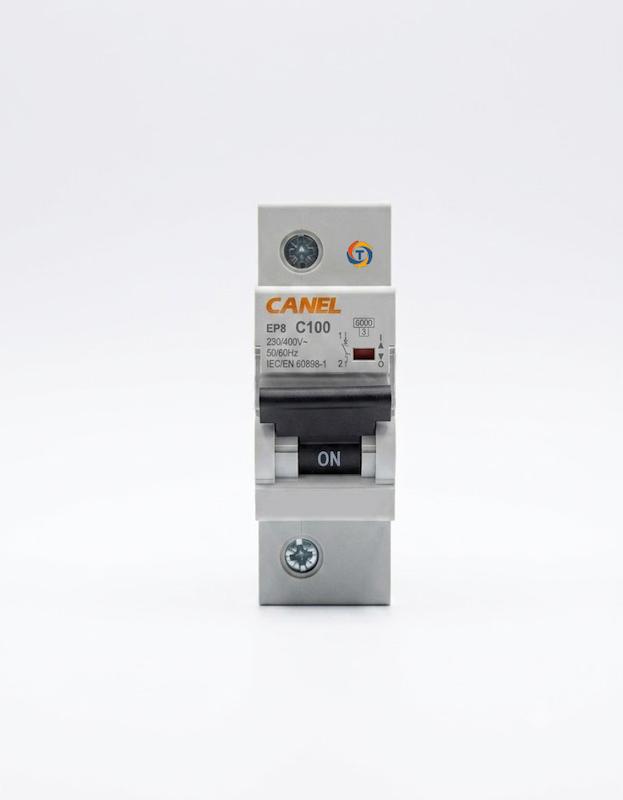 فیوز مینیاتوری ۱۰۰ آمپر تک فاز کانل | CANEL Single Pole MCB 100A