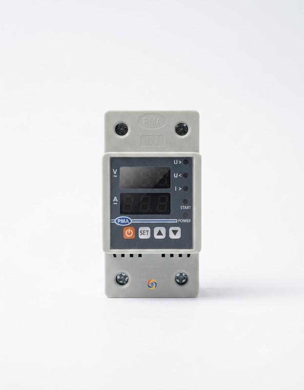 محافظ ولتاژ و جریان تکفاز 63 آمپر PMA | PMA 63A Voltage and Current Protector