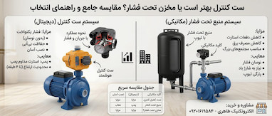 ست کنترل بهتر است یا مخزن تحت فشار؟ مقایسه کامل و راهنمای خرید