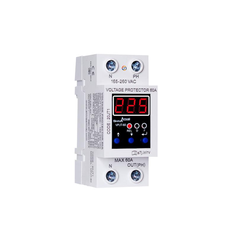 محافظ ولتاژ دیجیتال 60A شیوا امواج کد 20JT1 اصل | Shiva Amwaj 60A Voltage Protector