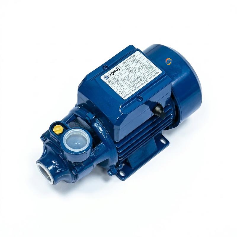 پلاک مشخصات پمپ محیطی ژن تبریز QB60 | Gen Tabriz QB60 Pump Nameplate