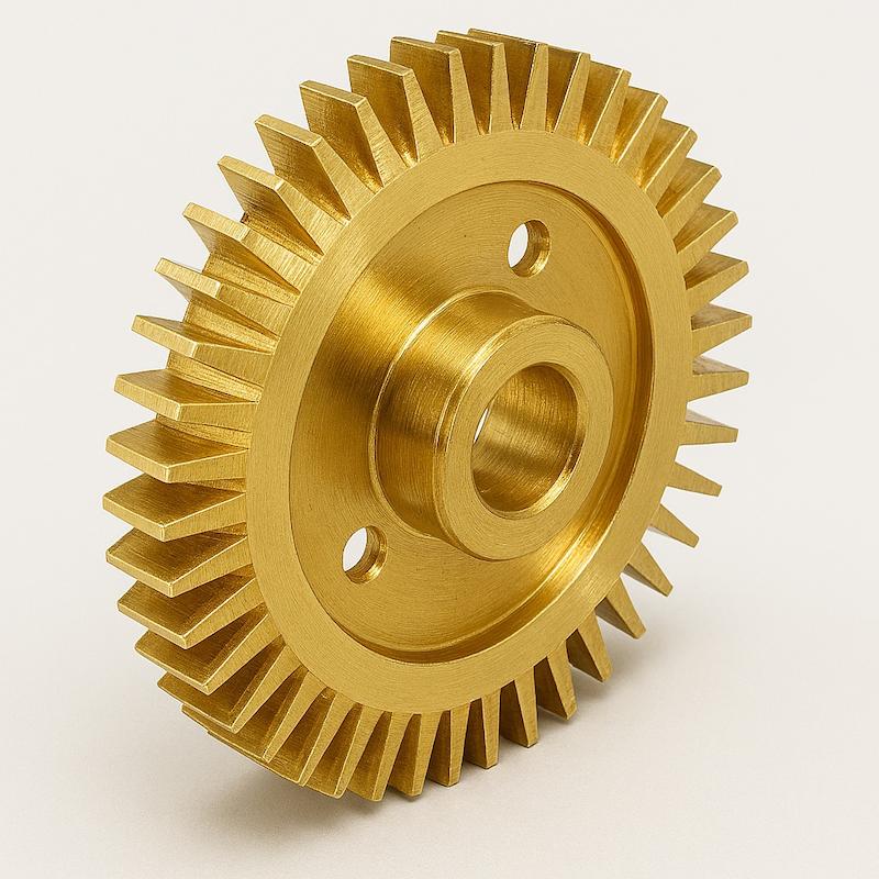 پروانه برنجی پمپ آب ۱ اسب ۵۵ متری ۶ میلی‌متری - 1HP Brass Water Pump Impeller 135g