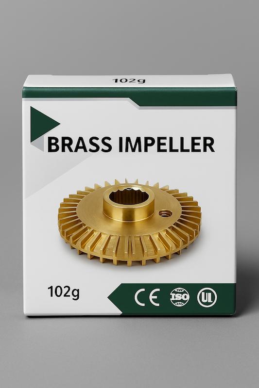 پروانه برنجی پمپ نیم اسب پدرولو هزارخاری - Pedrollo 0.5HP Brass Impeller PKm60