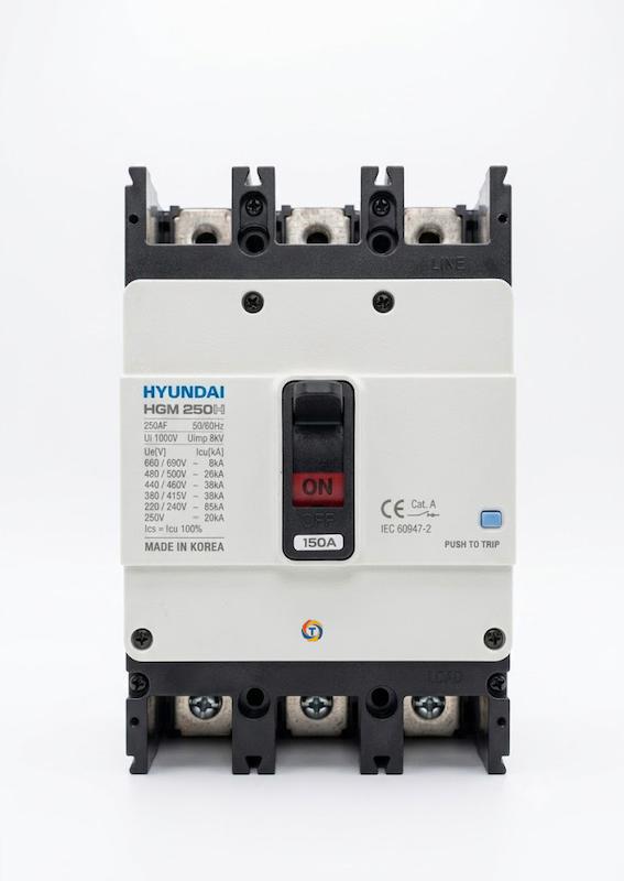 کلید اتوماتیک ۱۵۰ آمپر هیوندای غیر قابل تنظیم (Fix) مدل HGM