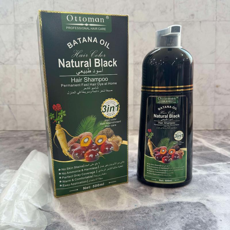 شامپو سه کاره مشکی کننده مو باتانا OTTOMAN