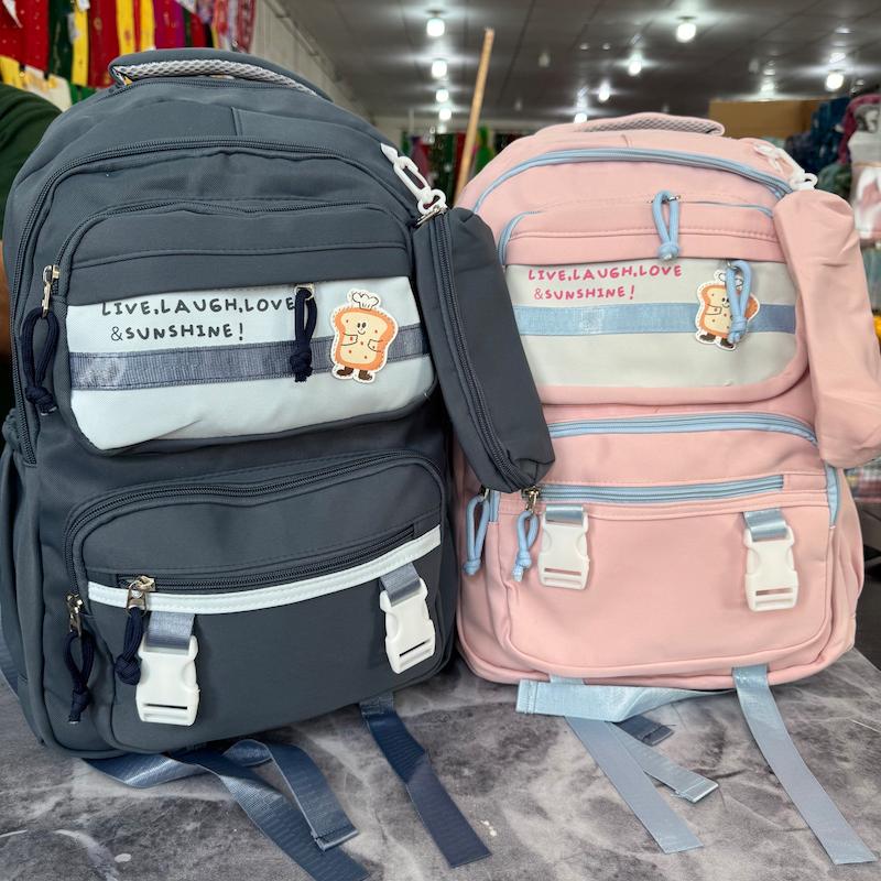 کوله‌پشتی دانش‌ آموزی مدل LIVE LAUGH LOVE