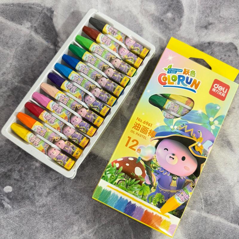 مداد شمعی ۱۲ رنگ دلی