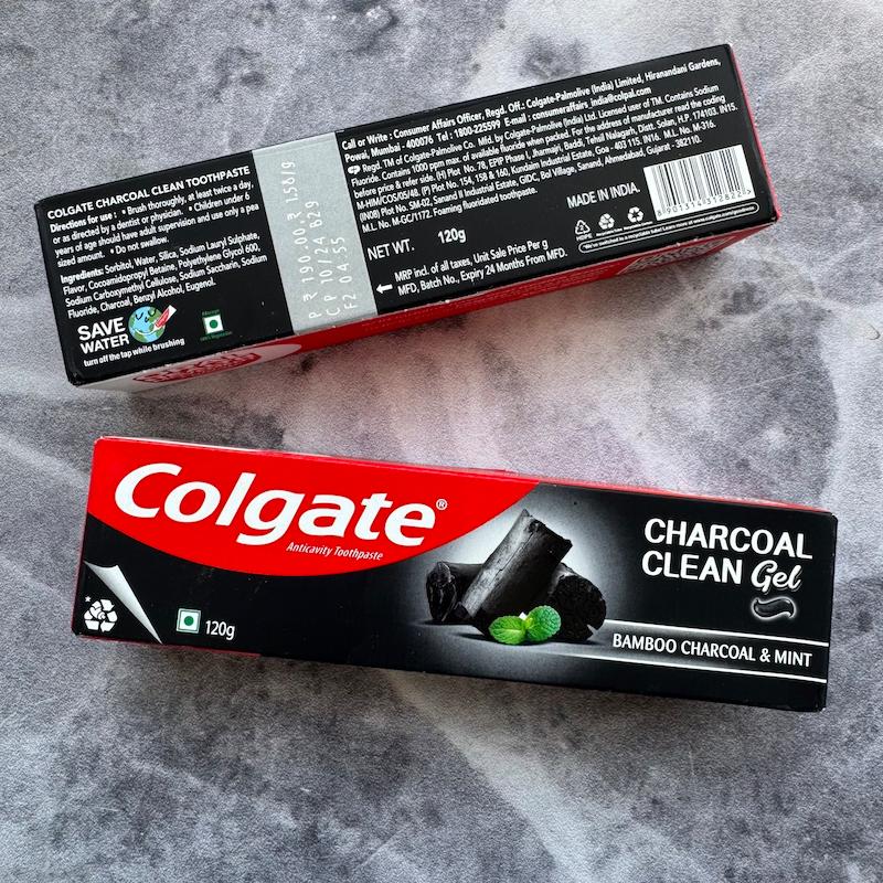 خمیردندان کلگیت مدل Charcoal Clean Gel ذغالی و نعناع | 120 گرم
