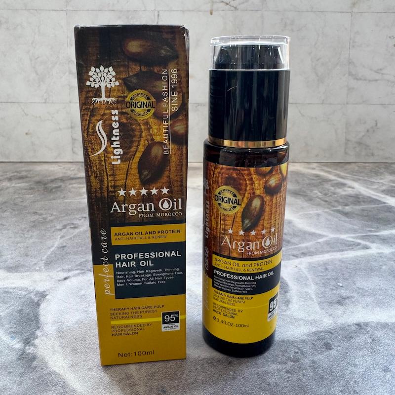 روغن مو آرگان لایتنس پنج ستاره اصلی