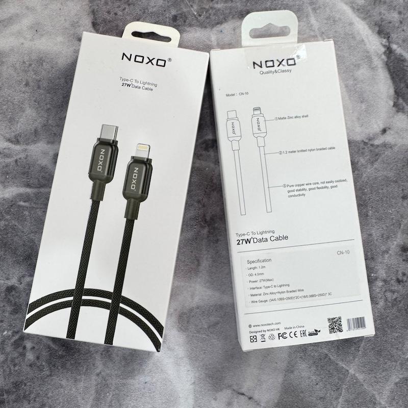 کابل شارژ و انتقال داده نوکسو Type-C به Lightning مدل CN-10