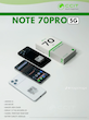 موبایل CCIT مدل NOTE 70 Pro با رم 8 و حافظه 256 گیگ