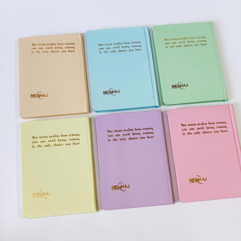 دفتر یادداشت پاستلی ته دوخت 