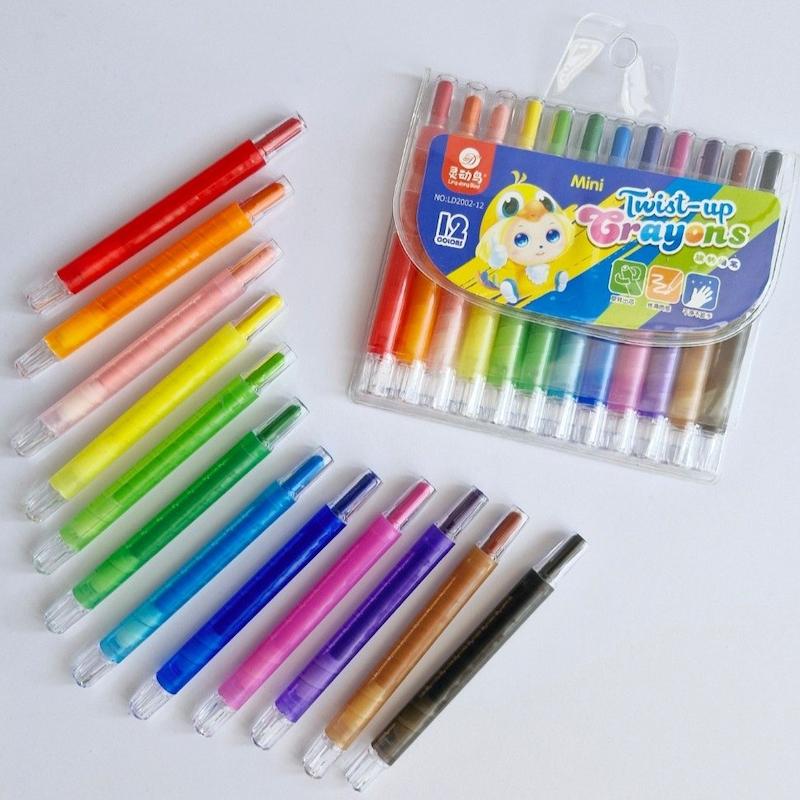 مدادشمعی پیچی جادویی ۱۲ رنگ