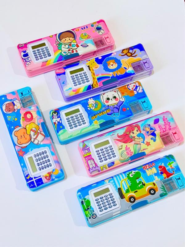 جامدادی مگنتی ماشین حسابدار و دکمه دار