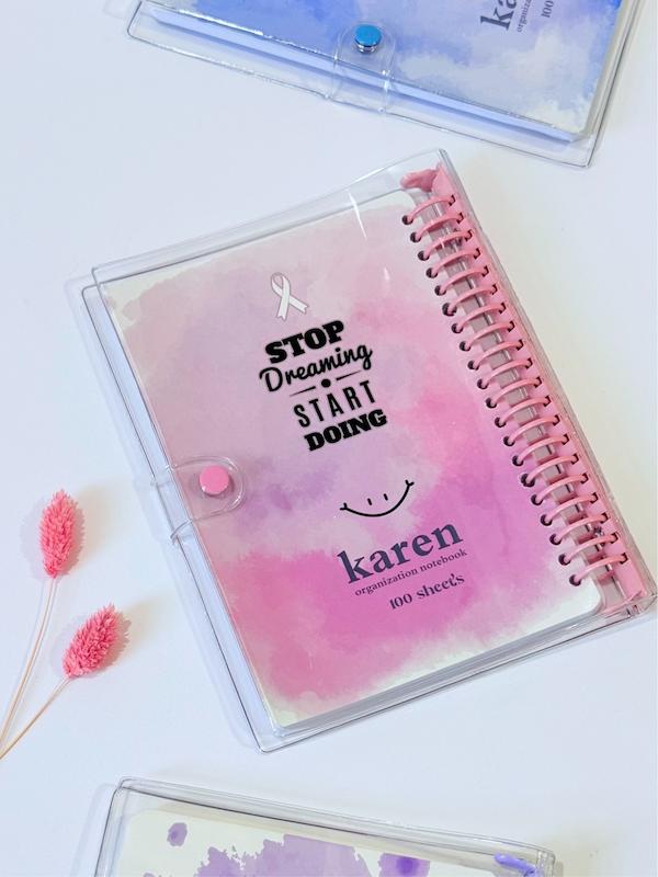 کلاسور شفاف پاستلی ۲۰ حلقه