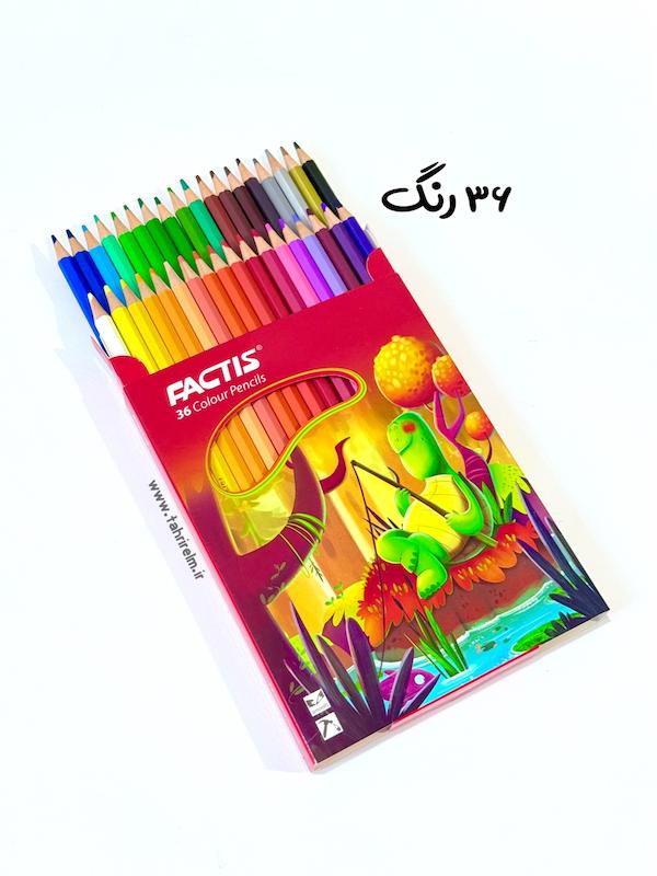 مدادرنگی ۳۶ رنگ فکتیس جعبه مقوایی