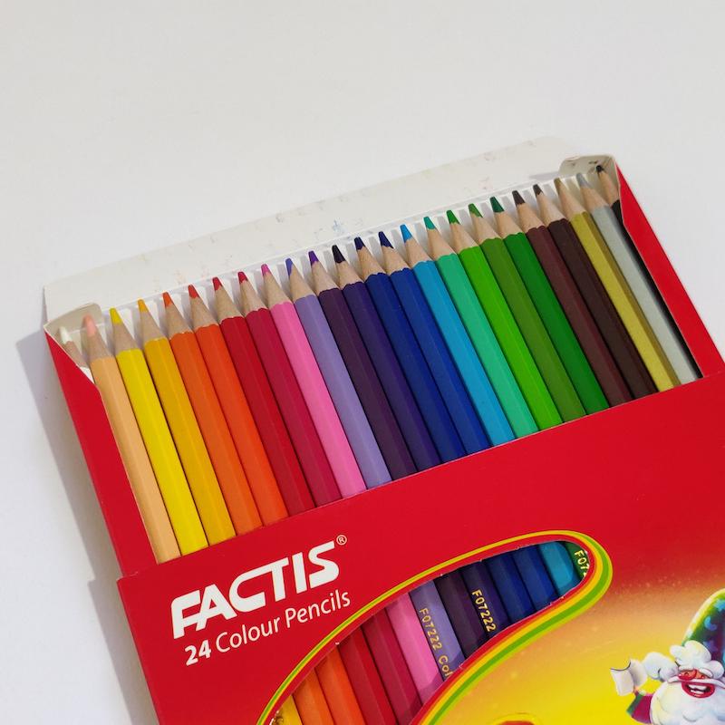 مدادرنگی ۲۴ رنگ فکتیس جعبه مقوایی