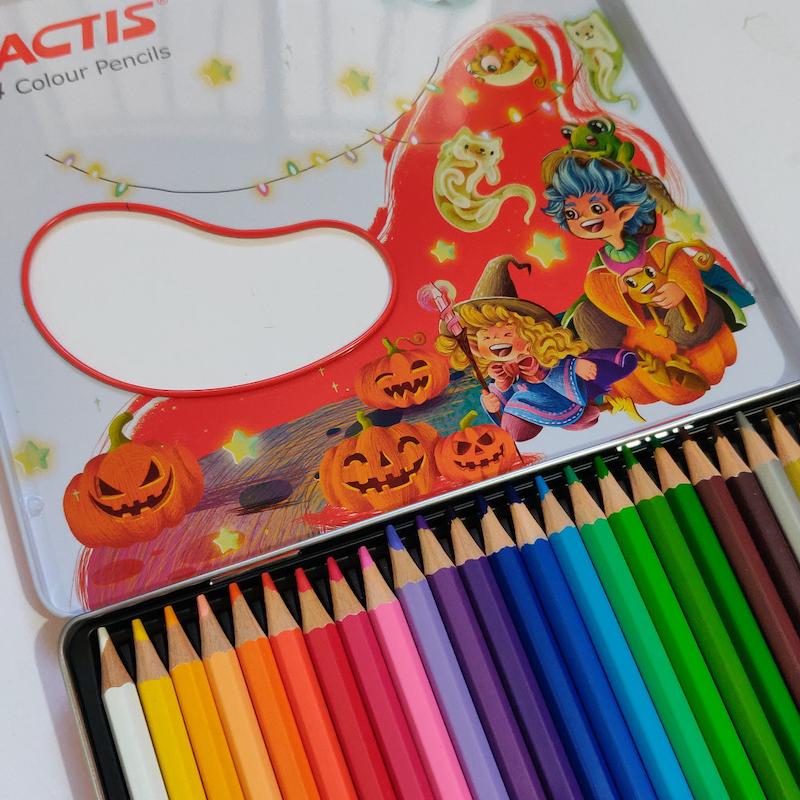 مدادرنگی ۲۴ رنگ فکتیس جعبه فلزی تخت